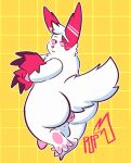  anus balls butt feet generation_3_pokemon genitals hi_res male nintendo overweight paws penis pokemon pokemon_(species) zangoose 