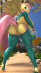  3d_(artwork) absurd_res anthro anthrofied anus basket big_breasts big_butt breasts butt container digital_media_(artwork) easter easter_egg equid equine female fluttershy_(mlp) friendship_is_magic hasbro hi_res holidays huge_breasts mammal my_little_pony pegasus solo vladichslg wings 