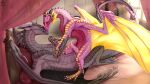  absurd_res dragon female feral foreplay genitals hi_res male male/female penis savadk wings_of_fire 
