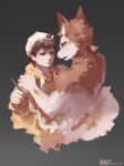  absurd_res canid canine canis duo hi_res humanoid male male/male mammal solo wolf x1aoyaoya 