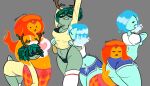  absurd_res adventure_time cartoon_network female flame_princess group hi_res humanoid huntress_wizard kross_draws trio water_nymph 