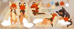  absurd_res artist_name brown_body brown_fur canid canine duo ear_tuft fennec fox fur hair hi_res ilpion_(hyilpi) mammal model_sheet orange_body orange_fur red_hair reysi solo_focus tan_body tan_fur tuft 