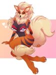  absurd_res anthro arcanine big_breasts black_body black_fur black_nipples breasts breathe_(artist) canid canine clothed clothing female fur generation_1_pokemon hi_res huge_breasts leg_tuft mammal multicolored_body multicolored_fur nintendo nipples nude orange_body orange_fur pokemon pokemon_(species) pokemorph red_eyes solo tail thick_thighs tuft 