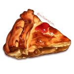  apple_pie artist_name food food_focus highres mitomaton no_humans original pastry pie pie_slice realistic simple_background still_life white_background 