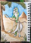  desert equid equine hi_res horse mammal painting painting_(artwork) pyramid real_media traditional_media_(artwork) tranditional watercolor_(artwork) 