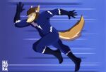  absurd_res anthro blitz_(todd_hunter) canid canine canis hi_res male mammal nahura red_wolf solo speed_lines speedster superhero todd_hunter wolf 