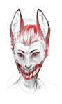  alternate_species animal_humanoid blood blood_on_face blood_on_mouth blood_on_teeth bodily_fluids canid canid_humanoid canine canine_humanoid creepy creepy_smile digital_drawing_(artwork) digital_media_(artwork) eyebrows fox_humanoid headshot_portrait humanoid humanoid_face humanoidized inner_ear_fluff male mammal mammal_humanoid portrait red_(rq) red_eyes ruby_quest seasaltinecrackers sharp_teeth simple_background slicked_back_hair smile solo spot_color teeth tuft white_background 