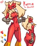  absurd_res animal_humanoid anthro avian avian_humanoid breasts bubble_butt butt claws fan_character female front_view hi_res humanoid hybrid nintendo patatero69 pokemon pokemon_(species) rear_view solo 