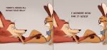  anthro canid canine clothing comic dessert dialogue duo eyewear female food fox glasses grey_background hi_res ice_cream lagomorph leporid male male/female mammal panties rabbit rt_pilon simple_background suggestive_dialogue underwear whiskers 