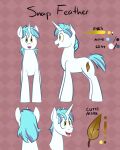  2014 blue_mane cutie_mark equid equine feral goattrain hasbro horn looking_at_viewer looking_forward male mammal mane model_sheet my_little_pony open_mouth snap_feather solo standing unicorn white_body yellow_eyes 