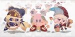  :d blue_coat blush_stickers bow bowtie coat detached_sleeves fangs gloves hat kirby kirby_(series) looking_at_viewer magolor marx_(kirby) mi_(mm) no_humans open_mouth purple_eyes red_bow red_bowtie red_footwear shoes smile star_(symbol) white_background yellow_gloves |_| 