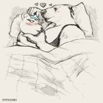  &lt;3 1:1 anthro azulin&#039;s_mother band1tnsfw bear bed bedding bedroom bedroom_eyes blanket blush blush_lines blushing_profusely claws clothing cross digital_media_(artwork) duo ear_piercing ear_ring female female/female furniture hi_res holding_chin larger_anthro larger_female larger_female_smaller_female lingerie mammal mature_anthro mature_female narrowed_eyes natasha_vadimovna_(band1tnsfw) overweight overweight_anthro overweight_female piercing pillow polar_bear ring_piercing seductive simple_background size_difference thick_thighs towel towel_on_head ursine 
