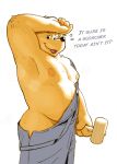  anthro bear belly bodily_fluids clothed clothing daddy_kink male mammal moobs musclegut overalls_only overweight papa_bear partially_clothed shoegays-art solo sweat 