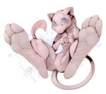  ambiguous_gender barefoot claws feet foot_fetish foot_focus generation_1_pokemon kredri legendary_pokemon mew_(pokemon) nintendo nude paws pokemon pokemon_(species) shy simple_background soles solo tail toe_claws toes 