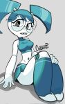  android blue_body bottomwear braces breasts clothing creamsonpalette eyewear female glasses humanoid jenny_wakeman machine miniskirt my_life_as_a_teenage_robot nerd nickelodeon pseudo_hair robot robot_humanoid round_glasses sitting skirt solo topwear white_body 