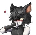  &lt;3 2023 aak_(arknights) anthro arknights black_clothing black_hair blush blush_lines bodily_fluids clothing cum cum_drip cum_in_mouth cum_inside cum_on_clothing cum_on_face domestic_cat dripping felid feline felis fingerless_gloves fingers fremy fur genital_fluids gloves hair handwear hi_res hypergryph looking_away male mammal pupils simple_background sketch sleeveless_shirt slit_pupils solo studio_montagne white_background white_body white_fur wiping_mouth 