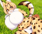  absurd_res anthro big_breasts blush breasts clothed clothing felid feline female fur hi_res mammal markings solo spots spotted_body spotted_fur striped_markings striped_tail stripes tail tail_markings tailzkim yellow_body yellow_eyes yellow_fur 