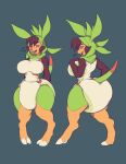  anthro big_breasts big_diaper breasts chespin clean_diaper diaper diaper_suit digitigrade generation_6_pokemon hi_res hood male_(lore) nintendo pokemon pokemon_(species) rook_(rouwrf) rouwrf thick_thighs trans_(lore) 