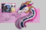  4_eyes absurd_res black_markings blue_eyes crrc_changchun_equator crrc_changchun_railway_vehicles dragon electric_locomotive express_rail_link female feral grey_background grey_sclera grin hair hi_res horn how_to_dragon_your_train hybrid klia_ekspres living_machine living_train living_vehicle locomorph locomotive machine malaysian markings multi_eye photo pink_body pink_hair pink_horn pink_markings pink_scales pink_stripes public_transportation rail_transit reptile scales scalie serpentine simple_background smile solo stripes train urban_rail_transit vehicle white_body yellow_horn yourpalal 