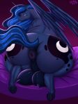  2023 absurd_res animal_genitalia animal_pussy anus butt cutie_mark derpx1 digital_media_(artwork) equid equine equine_genitalia equine_pussy eyebrows female friendship_is_magic genitals hasbro hi_res hooves horn looking_at_viewer looking_back mammal my_little_pony princess_luna_(mlp) pussy rear_view solo teats underhoof winged_unicorn wings 