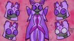  anthro azal_(poisonedcherry) disembodied_head expressions flustered foggy_eyes generation_7_pokemon happy long_sleeves lurantis male model_sheet nintendo poisonedcherry_(artist) pokemon pokemon_(species) solo tongue tongue_out 