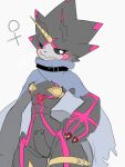  3:4 anthro armor bandai_namco belt breasts cape clothing digimon digimon_(species) digimon_ghost_game female gulusgammamon hi_res hip_grab holding_hips horn looking_at_viewer mkz_dg nails pose solo unconvincing_armor 
