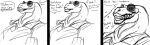  absurd_res anthro clothed clothing curvy_figure dialogue digital_media_(artwork) dinosaur djpuppeh eyewear female flared_nostrils hi_res lips puckered_lips reptile scalie smile solo sunglasses theropod thick_lips tyrannosaurid tyrannosaurus tyrannosaurus_rex voluptuous 