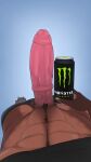  absurd_res anthro balls beverage big_penis bodily_fluids clothed clothing comparing digital_media_(artwork) dragon erection genital_fluids genitals hi_res holding_object male medial_ring penis pubes reptile scalie simple_background slashner solo vein veiny_penis zore_(slashner) 