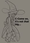  anthro big_penis boots bovid caprine clothing deltarune embarrassed english_text eyewear flaccid footwear foreskin garbageboxxxed genitals glasses goat hat headgear headwear hi_res huge_penis hyper hyper_genitalia hyper_penis male mammal penis ralsei robe robe_only solo text undertale_(series) vein veiny_penis wardrobe_malfunction wizard_hat 