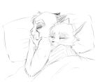 anthro cuddling domestic_cat felid feline felis lackadaisy male male/male mammal mordecai_heller spooning thisisanerror viktor_vasko webcomic 