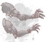  ambiguous_gender claws hi_res kredri machine mechanical_arm protesis simple_background solo 
