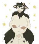  2023 anthro areola arm_tuft balls belly big_areola big_belly big_breasts big_nipples black_eyes bovid bovine breasts brown_areola brown_body brown_ears brown_fur brown_hair brown_nipples cattle chubby_anthro chubby_female digital_media_(artwork) elbow_tuft eyelashes foreskin front_view fur genitals gynomorph hair hi_res holly_(yakpup) huge_areola huge_breasts huge_nipples intersex mammal multicolored_body multicolored_fur navel nipples one_eye_closed penis portrait shoulder_tuft simple_background smile solo standing star tan_balls tan_body tan_fur tan_horns thick_thighs three-quarter_portrait tuft two_tone_body two_tone_fur unretracted_foreskin white_background yakpup 