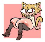  :3 absurd_res animal_humanoid big_breasts boots breasts cat_humanoid clothed clothing felid felid_humanoid feline feline_humanoid female footwear hi_res huge_breasts humanoid hyper hyper_breasts iseenudepeople legwear mammal mammal_humanoid neco-arc simple_background sitting solo stockings topless tsukihime type-moon 