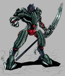  2023 5_fingers ambiguous_gender armor bionicle digital_drawing_(artwork) digital_media_(artwork) dust_cloud ethandoesathing fingers grey_background grey_body hi_res holding_object holding_weapon humanoid lego machine makuta makuta_teridax mask melee_weapon metallic_body mouthless multicolored_body not_furry polearm red_body red_eyes robot robot_humanoid signature simple_background solo standing teridax_(character) two_tone_body weapon 