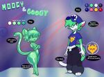  anthro domestic_cat felid feline felis goo_creature goo_humanoid googy hi_res humanoid mammal model_sheet moogy_synth reference_image roboweiner_(artist) slime 