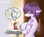  arm_tattoo bodily_fluids breast_milking cute_eyes dragon duo female female/female fuairy_(pholewd) hi_res humanoid lactating mammal mouse murid murine pholewd phosphra_(character) rodent tattoo 
