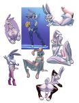  2023 absurd_res anthro anus balls bigdad buckteeth bugs_bunny butt clothed clothing duo fur genitals grey_body grey_fur hi_res hot_dogging lagomorph leporid looney_tunes male male/male mammal multicolored_body multicolored_fur nude open_mouth open_smile penis rabbit sex smile spread_anus spreading teeth two_tone_body two_tone_fur warner_brothers white_body white_fur 