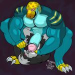 2023 3_toes 5_fingers anthro anthro_on_anthro arm_grab bared_teeth big_biceps big_dom_small_sub big_muscles big_pecs big_penis blue_body blue_scales cel_shading clawed_fingers claws collared_lizard common_collared_lizard crouching digital_drawing_(artwork) digital_media_(artwork) dominant dominant_anthro duo erection eyewear eyewear_on_head eyewear_only feet finger_claws fingers foreskin fur generation_7_pokemon genitals glans goggles goggles_on_head goggles_only grabbing_waist grey_body grey_fur grin hi_res highlights_(coloring) humanoid_genitalia humanoid_penis hypnosis hypnotic_eyes legs_around_partner lizard lycanroc lying male male/male markings midnight_lycanroc mind_control monroe_lehner monroethelizard muscular muscular_anthro muscular_male nintendo nipples noise_(jackallabs) nude on_back orange_body orange_scales pecs penis pink_glans pink_nipples pokemon pokemon_(species) reptile retracted_foreskin scales scalie shaded signature simple_background size_difference smile spots spotted_markings striped_markings stripes submissive submissive_anthro thick_penis toe_claws toes waist_grab white_body white_claws white_fur yellow_body yellow_scales 
