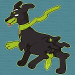  anus balls canid canine feral fluffy_balls genitals green_genitals knot legendary_pokemon male mammal nintendo paws pokemon pokemon_(species) pseudonymh raised_paw solo tongue tongue_out zygarde_10_forme 
