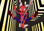  anthro blackmore building canid canine canis car cosplay hi_res male mammal marvel perspective rodolfo_(blackmore) solo spider-man_(series) tail vehicle web_swinging window wolf 