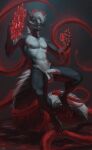  2023 ankle_tuft anthro arm_tuft athletic athletic_male b.koal back_tentacles ball_tuft balls black_highlights black_nipples black_nose blaze_(marking) canid canine cd_(cooldog144) cheek_tuft claws dewclaw digit_ring digital_media_(artwork) digital_painting_(artwork) digitigrade elbow_tuft erection facial_markings facial_piercing facial_tuft fangs finger_ring fluffy fluffy_tail foreskin front_view full-length_portrait gem genital_piercing genitals glowing glowing_eyes gold_ring grey_background hair hair_over_eye halo head_markings hi_res highlights_(coloring) humanoid_genitalia humanoid_penis hybrid jewelry labret_piercing leg_tuft levitating licking licking_lips licking_own_lips lip_piercing lip_ring long_claws long_tail looking_at_viewer magic magic_circle magic_runes male mammal markings mephitid multiple_piercings navel nipples nude one_eye_obstructed open_mouth open_smile partially_retracted_foreskin pecs penis penis_piercing piercing portrait prince_albert_piercing pubes red_eyes red_glow red_tentacles ring ring_piercing ruby_(gem) runes simple_background skunk smile snakebite_piercing solo spell spread_fingers tail teeth tentacles toe_ring tongue tongue_out tuft white_hair white_pubes yellow_claws 