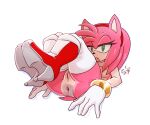  amy_rose anthro anus boots clothing eulipotyphlan female footwear genitals gloves handwear hedgehog hi_res jaynator1 jaynatorburudragon legwear mammal nude pussy sega solo sonic_the_hedgehog_(series) thigh_highs 