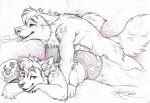  anthro bodily_fluids boxer_briefs canid canine canis clothing cum domestic_dog dry_humping duo genital_fluids hi_res kashmere male male/male mammal underwear 