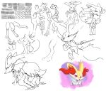  1girl absurdres all_fours animal_ear_fluff animal_ears animal_feet animal_nose anus ass blush body_fur bone braixen cleft_of_venus closed_mouth commentary crossed_arms fang fox_ears fox_girl fox_tail from_behind full_body furry furry_female half-closed_eyes hand_to_own_mouth hand_up hands_on_own_knees happy highres holding holding_stick leaning_forward looking_at_viewer looking_back multiple_views navel neck_fur nose_blush partially_colored pokemon pokemon_(creature) pussy red_eyes sketch smile snout sparkle standing stick stoic5 symbol-only_commentary tail two-tone_fur uncensored white_fur x-ray yellow_fur 