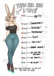  &lt;3 2023 animal_genitalia animal_humanoid animal_penis anthro blush bottomwear breasts butt clothed clothing ears_up english_text equine_genitalia equine_penis eyeliner female footwear genitals hi_res high_heels humanoid lagomorph lagomorph_humanoid legwear leporid_humanoid makeup mammal mammal_humanoid meter nipples open_mouth pants penis rabbit_humanoid signature simple_background solo stockings sweetlicktreats sweets_remivas_(sweetburn) text white_background 