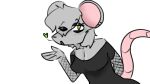  animal_humanoid anthro armwear clothed clothing dress female fishnet fishnet_armwear fluffy fluffy_hair hair humanoid mammal mammal_humanoid mazy_(poisonedcherry) mouse mouse_humanoid murid murid_humanoid murine murine_humanoid poisonedcherry_(artist) puffy_hair rodent rodent_humanoid simple_background solo 