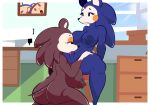  animal_crossing anthro areola big_areola big_breasts blue_body blue_fur bluecarrotdick blush blush_stickers breasts brown_body brown_fur butt clitoris cunnilingus duo eulipotyphlan female female/female freckles fur genitals half-closed_eyes hedgehog hi_res huge_breasts incest_(lore) kneeling mabel_able mammal narrowed_eyes nintendo nipples open_mouth oral photo photography_(artwork) pussy sable_able sewing_machine sex sibling sister sisters tongue tongue_out vaginal window 
