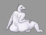  anthro bedroom_eyes big_butt boss_monster bovid breasts butt caprine cellulite female goat hand_on_leg hi_res humanoid mammal mature_female narrowed_eyes nude pinup pose seductive skarru slightly_chubby solo thick_thighs toriel undertale undertale_(series) 