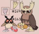  ambiguous_gender avian beak bird digital_media_(artwork) erection feathers feet feral foot_fetish foot_play footjob generation_2_pokemon genitals group hashtag hi_res hoothoot id_number male nintendo noctowl number penis pokemon pokemon_(species) red_eyes secretsableye sex simple_background talonjob text toes wings 