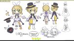  1boy 1girl artist_name asymmetrical_footwear balancing_ball blonde_hair blush boots bow braid copyright_name crown_braid diamond_facial_mark espeon gloves green_eyes hair_bow hand_grab hat hat_ornament highres holding holding_clothes holding_hat juggling kagamine_len kagamine_rin low_twintails lunatone mismatched_footwear najo nose_blush official_art on_ball pants poke_ball poke_ball_(basic) pokemon project_voltage reference_sheet shirt short_hair shorts sleeveless sleeveless_shirt solrock thigh_boots top_hat tutu twintails two-tone_pants umbreon veil vocaloid white_gloves 